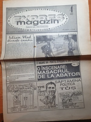 ziarul expres magazin 30 ianuarie -5 februarie 1991-art. despre mineriada foto