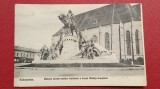 1908 - Cluj Napoca, statuia Matyas (jud. Cluj)