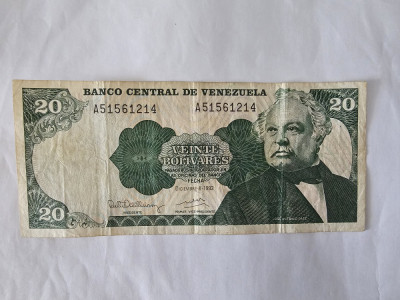 Venezuela 20 Bolivares 1992 foto