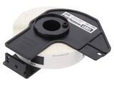 Etichetă autoadezivă 17mm x 54mm albă cu text negru