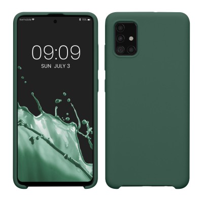Husa Kwmobile pentru Samsung Galaxy A51, Verde, Silicon, 51197.166 foto