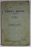 CODUL SILVIC DIN 8 APRILIE 1910 de CONSTANTIN IVANOVICI , 1937 , DEDICATIE