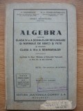 MARINESCU / CONSTANTINESCU / ARGINTEANU - ALGEBRA - pentru clasa IV-a a scoalelor secundare si normale de baieti si fete - 1940