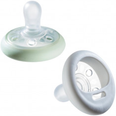 Tommee Tippee Closer To Nature Breast-like 6-18 m suzetă Natural 2 buc