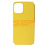 Husa iPhone 12 Mini Galbena, TPU Matte, Protectie Premium