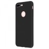 Husa iPhone 8 Plus Glomax, Negru Mat, Silicon TPU, Protectie Soc, Praf, Zgarieturi