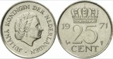 Olanda 1971 - 25 cents, circulata