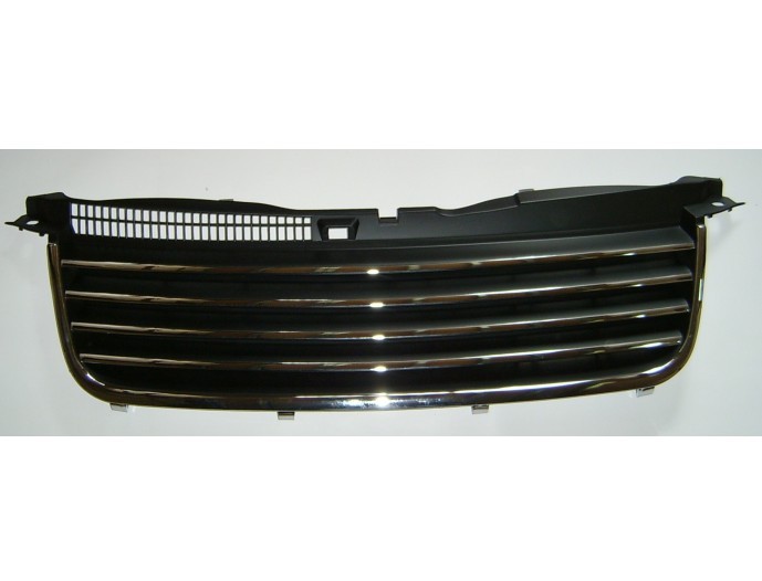 Grila masca fata fata VW PASSAT (B5), 11.2000-01.2005, cu ornamente cromate; negru/crom; TUNING,