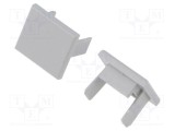 Obturator gri pentru profile LED OPK-4 KLUŚ