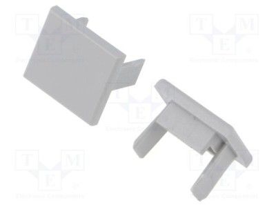 Obturator gri pentru profile LED OPK-4 KLUŚ foto