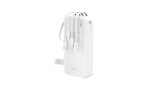 Dudao K11 Pro 20000mAh Powerbank cu cabluri &icirc;ncorporate - Alb