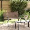 vidaXL Scaun pentru Grădină Negru 113 x 79 x 75cm poliratan