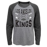 Los Angeles Kings tricou cu măneci lungi pentru copii Cross Stick Ls Triblend Raglan - Dětsk&eacute; S (6 - 8 let)
