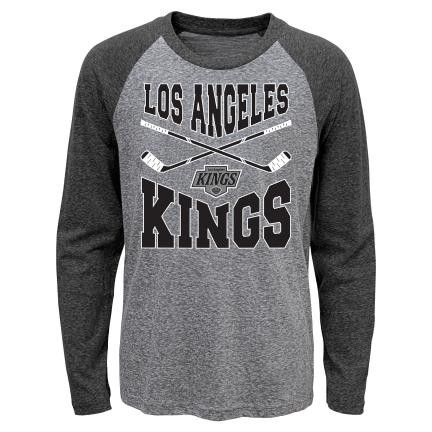 Los Angeles Kings tricou cu măneci lungi pentru copii Cross Stick Ls Triblend Raglan - Dětsk&eacute; M (9 - 11 let)
