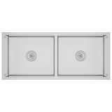 Cumpara ieftin Chiuveta de bucatarie lucrata manual, otel inoxidabil