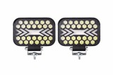 BZRSH Dual Vision 5, , Set 2 Proiectoare LED Off-Road cu Moduri Flash Flow Constant si Dual Color Alb + Amber