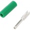 Mufă Banană Verde 4mm 10A 50VDC Neizolată