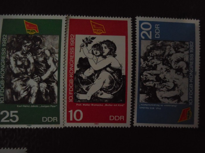 DDR-CONGRESUL TINERETULUI- SERIE COMPLETA-NESTAMPILATE