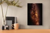Tablou Canvas, "Calea Lactee &icirc;n nopțile senine", Galaxie, Strălucire, Mister, Infinit, Stele, Univers, Culoare, Lumină, 26 x 39 cm, CMCLASS