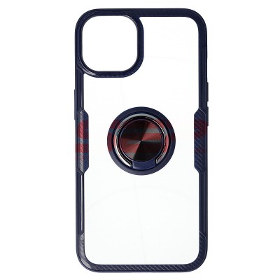 Toc TPU+PC Carbon Ring Case Apple iPhone 13 Blue foto