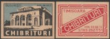 1953-1954 Romania - Set 2 etichete de chibrituri romanesti Fabricile de Chibrituri Bucuresti &amp; Timisoara