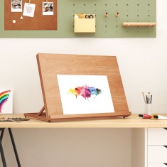 Gossi sevalet de masa, 65x48x7 cm, lemn masiv de fag