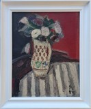 Vasile GRIGORE (1935-2012)-Vas cu zorele, pictură pe p&acirc;nză (1959), de colecţie