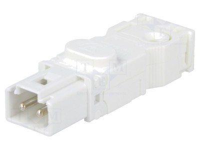 Conector mufă tată albă 025 foto