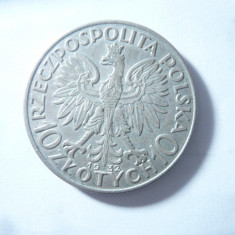 Moneda 10 zloti Polonia 1932 , argint , cal. AUNC