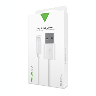 Cabluri si Adaptoare Vetter Lightning Cable, Vetter GO, White foto