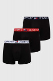 Tommy Jeans boxeri 3-pack bărbați, culoarea negru UM0UM03289