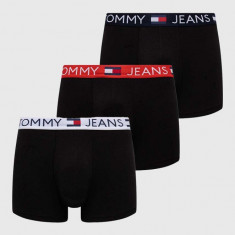 Tommy Jeans boxeri 3-pack bărbați, culoarea negru UM0UM03289