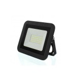 Proiector LED 30W 2400lm IP65 6500K alb rece carcasa aluminiu negru, Well