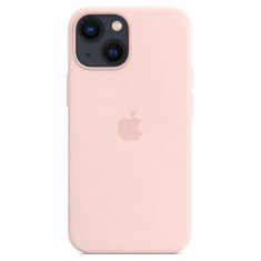 Husa de protectie telefon Apple pentru Apple iPhone 13 mini, Silicone Case, MagSafe, Chalk Pink