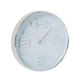 Ceas de perete, 30 cm, Argintiu, Plastic, ATU-083650, Oem