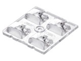 Lentilă LED pătrată transparentă 7.7mm
