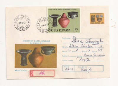Plic FDC Romania- Civilizatia Daco-Romana, Arheologie Crisana , Circulat 1981 foto