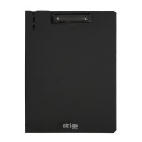 Clipboard Strigo Vertical A4 cu Suport Stilou, Negru