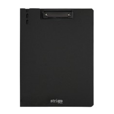 Clipboard Strigo Vertical A4 cu Suport Stilou, Negru