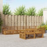vidaXL Set de canapele de exterior 8 pcs natural Lemn Solid de Acacia 3373644