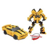 Set Cuburi de Construcție Robot Transformabil &icirc;n Mașină, Galben, 258 Piese, CMCLASS