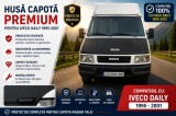 Husa Capota Iveco Daily 1995-2006, Piele Ecologica Neagra, Montare cu Carlige