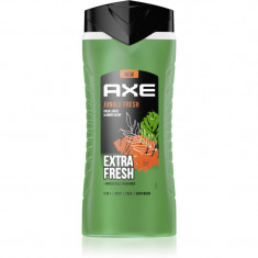 Axe Jungle Fresh gel de dus pentru față, corp și păr Palm Leaves & Amber 400 ml
