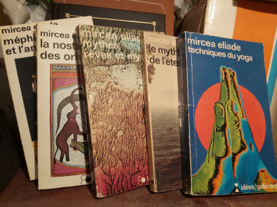 LOT 5 CARTI MIRCEA ELIADE IN LIMBA FRANCEZA ANII 1957-1971 R1. foto