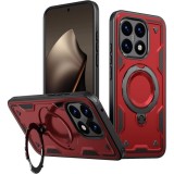 Husa military armour cu inel metalic, ALC MOBILE, compatibila cu Xiaomi Redmi 15T, Rosu