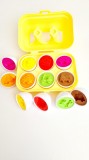 Cumpara ieftin Set 6 oua sortare si asociere a formelor si culorilor, 16x11.5x7 cm
