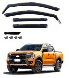 Set Paravanturi auto pentru geamuri fata si spate Ford Ranger IV (Double Cab) 2023+