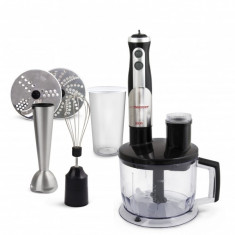 Blender de mana vertical Esperanza, lame otel, maner ergonomic, lame detasabile, 50/60Hz, 800W, 220-240V, negru