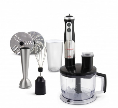 Blender de mana vertical Esperanza, lame otel, maner ergonomic, lame detasabile, 50/60Hz, 800W, 220-240V, negru foto