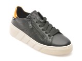 Pantofi RIEKER negri, W0505, din piele naturala